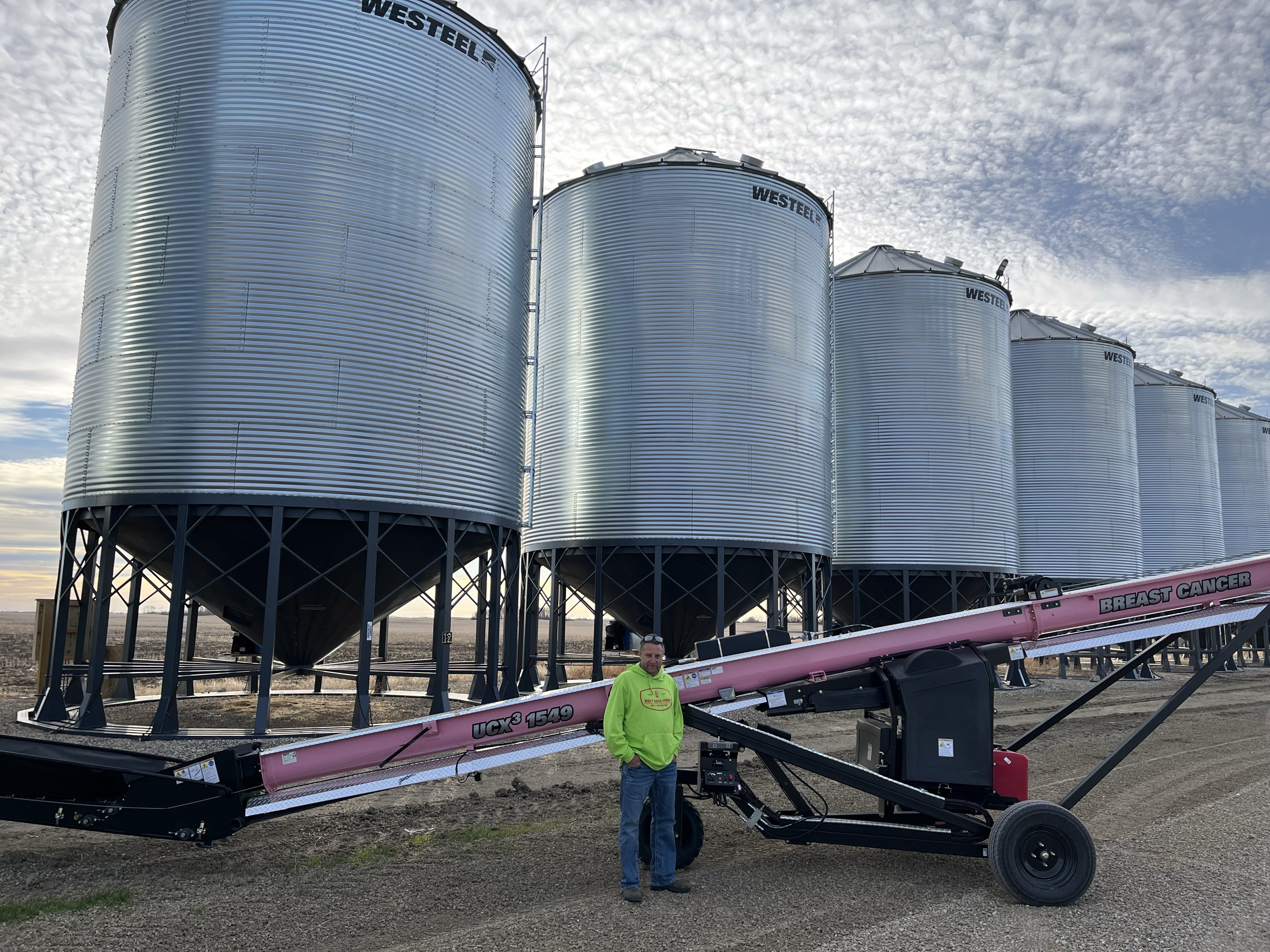 Scott Bolt and his pink conveyor